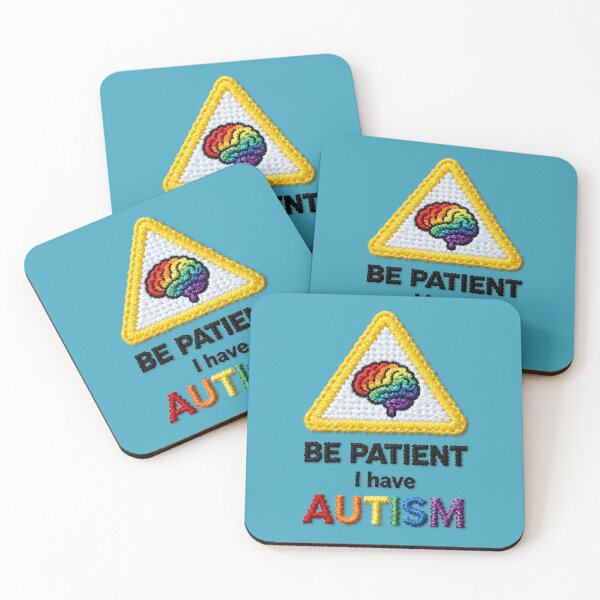 Item preview, Be Patient I Have Autism | Embroidered Rainbow Brain Patch Design for Neurodiversity & ADHD Awareness designed and sold by Autism in Focus.