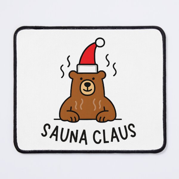 Item preview, Bear in Sauna Hat – Sauna Claus Minimalist Holiday Design designed and sold by NordicSmile.