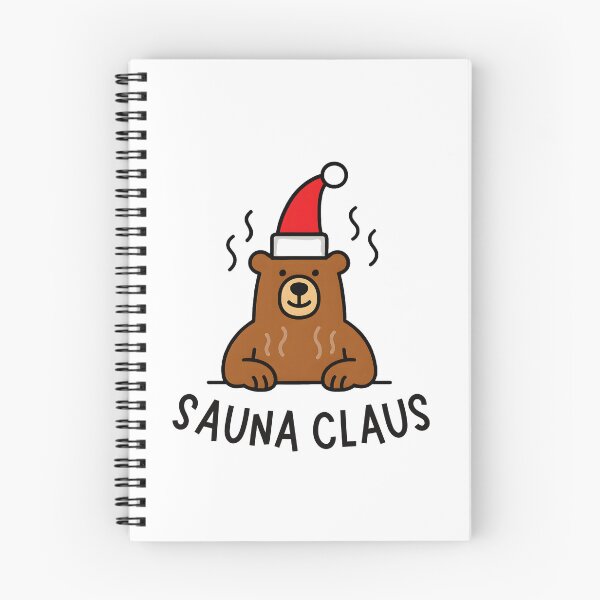 Item preview, Bear in Sauna Hat – Sauna Claus Minimalist Holiday Design designed and sold by NordicSmile.