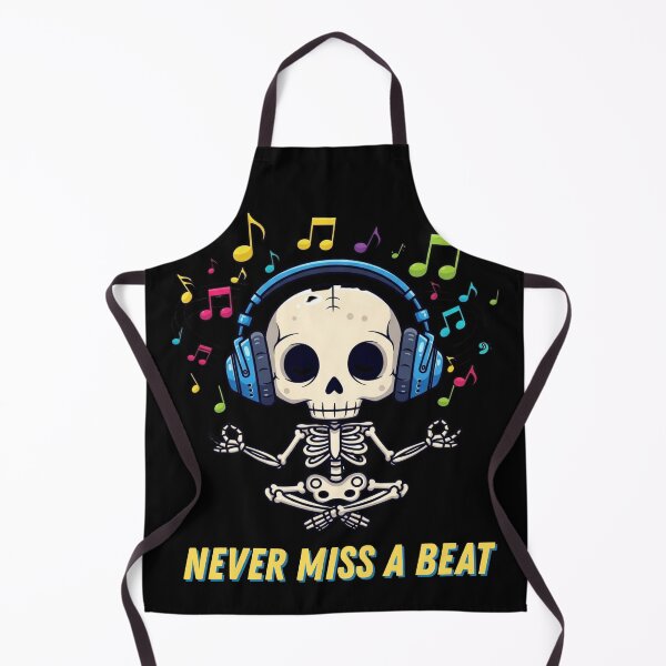 Item preview, Funny Skeleton Halloween Music Lover Design designed and sold by Tiatooty.