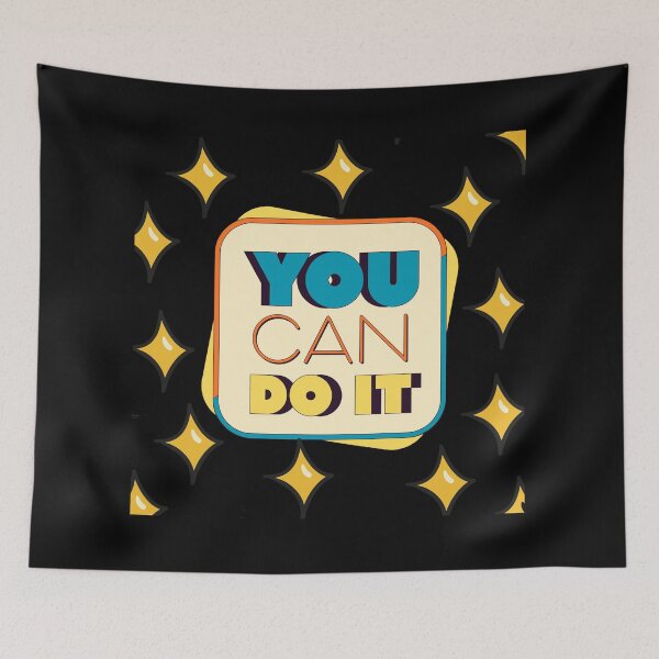 Item preview, You Can Do It – Motivational Quote Design designed and sold by kirpahub.