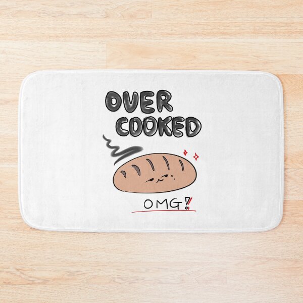 Item preview, Overcooked – Funny Hand-drawn Bread Doodle designed and sold by mintmono-studio.