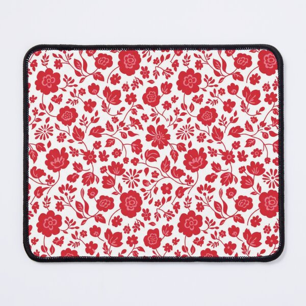 Item preview, Seamless Red Floral Pattern | Bold Botanical Design on White designed and sold by HolmeProud.