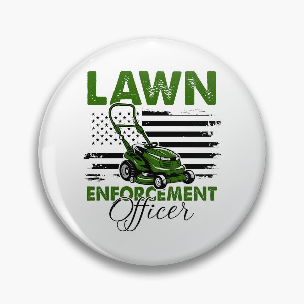 Item preview, Lawn Enforcement Officer- Witty Lawn Mower designed and sold by TeesYouWant.