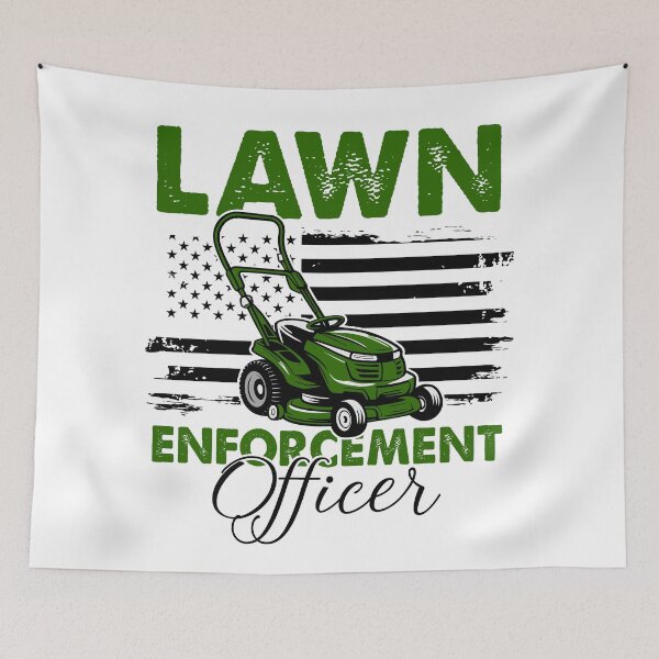 Item preview, Lawn Enforcement Officer- Witty Lawn Mower designed and sold by TeesYouWant.