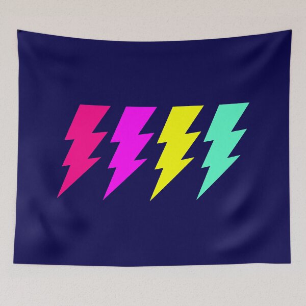 Item preview, Lightning Bolts Neon Colors designed and sold by Jeallan Designs.