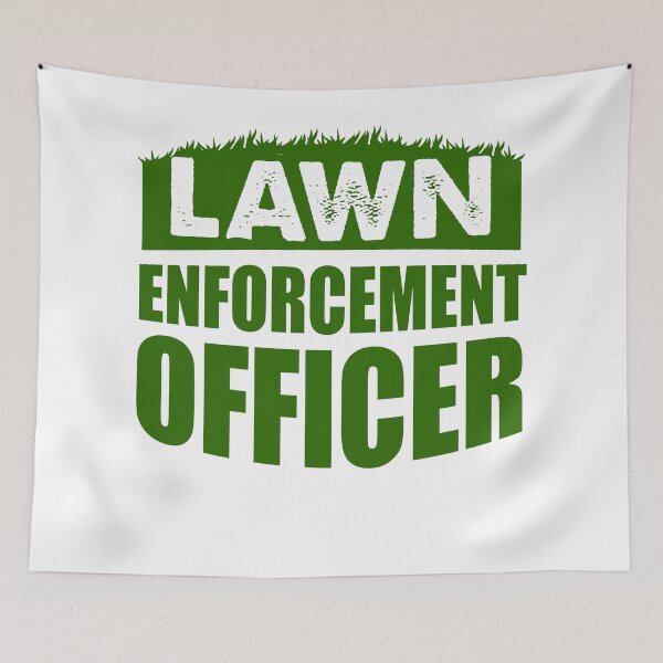 Item preview, Lawn Enforcement Officer- Lawn Mower Pun designed and sold by TeesYouWant.