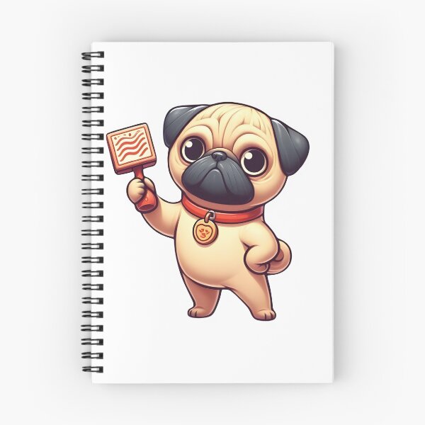 Item preview, Perro Pug y un sello designed and sold by netz28.