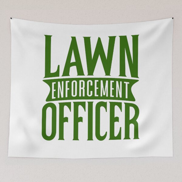 Item preview, Lawn Enforcement Officer- Funny Lawn Mower designed and sold by TeesYouWant.