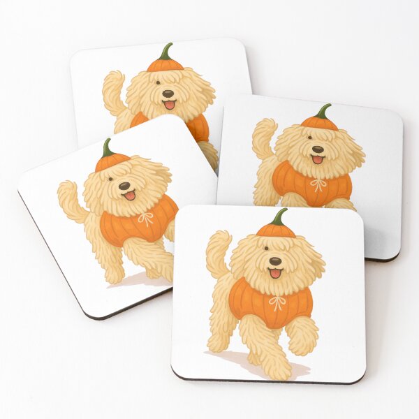 Item preview, Komondor in Pumpkin Costume – Cute Halloween Autumn Design designed and sold by GoodyPaws.