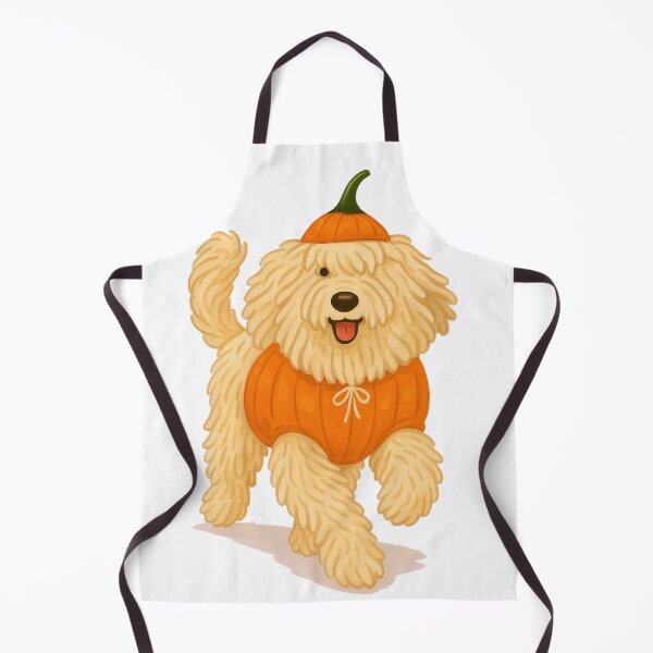 Item preview, Komondor in Pumpkin Costume – Cute Halloween Autumn Design designed and sold by GoodyPaws.