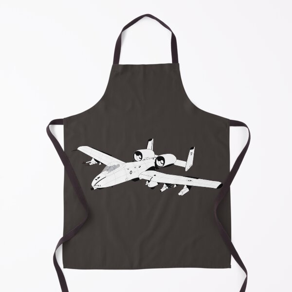 Item preview, Aircraft - A10 - Front - Top - Oblique - BW X 300 designed and sold by Military Insignia Products.