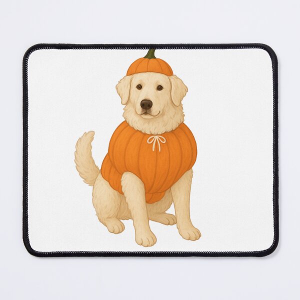 Item preview, Kuvasz in Pumpkin Costume – Cute Halloween Autumn Design designed and sold by GoodyPaws.