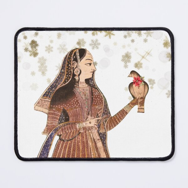 Item preview, Indian Woman in Christmas Traditional Design designed and sold by QuantumDotIndia.