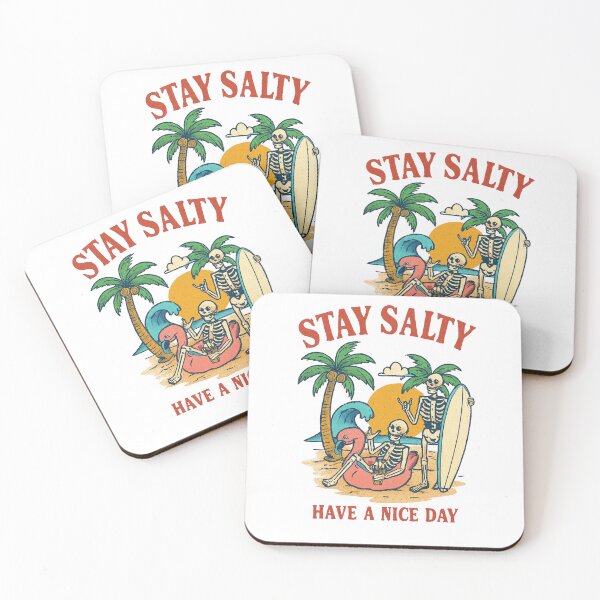 Item preview,  Stay Salty – Skeleton Beach Vibes – Halloween Classic T-Shirt designed and sold by inkfluenceart.