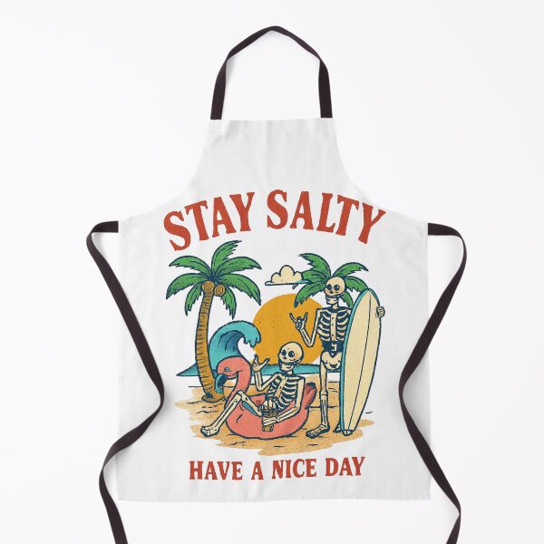 Item preview,  Stay Salty – Skeleton Beach Vibes – Halloween Classic T-Shirt designed and sold by inkfluenceart.