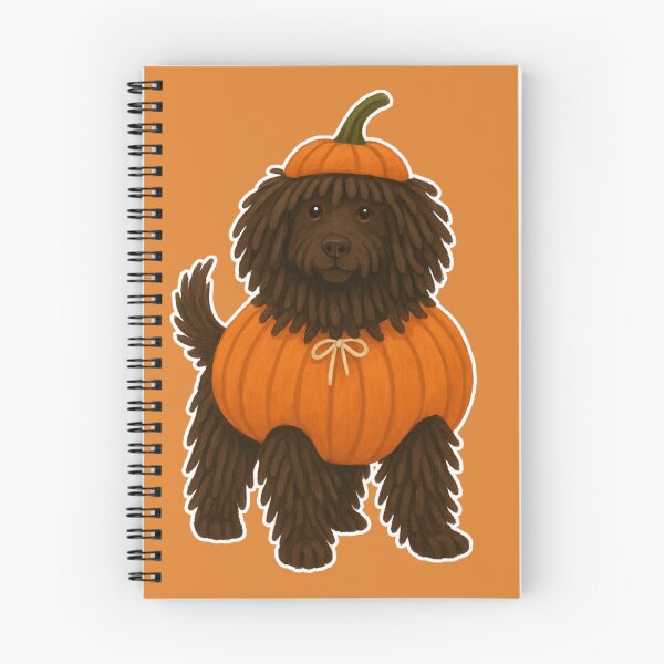Item preview, Puli in Pumpkin Costume – Cute Halloween Autumn Design designed and sold by GoodyPaws.