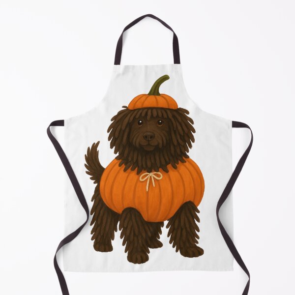 Item preview, Puli in Pumpkin Costume – Cute Halloween Autumn Design designed and sold by GoodyPaws.