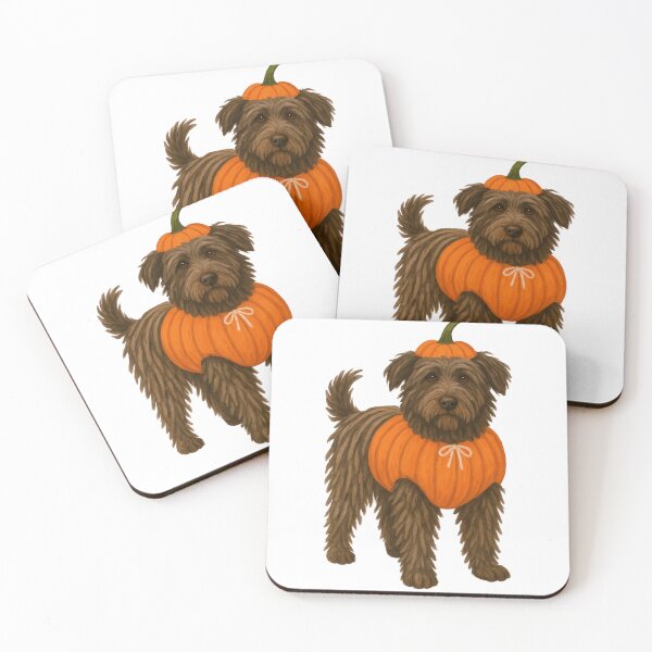 Item preview, Bergamasco Shepherd Dog in Pumpkin Costume – Cute Halloween Autumn Design designed and sold by GoodyPaws.
