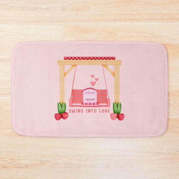 Item preview, Romantic Pink Bench with Hearts designed and sold by Eyestudiodesign1997.