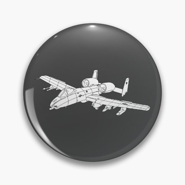 Item preview, Aircraft - A10 - Front - Top - Oblique - LA X 300 designed and sold by Military Insignia Products.