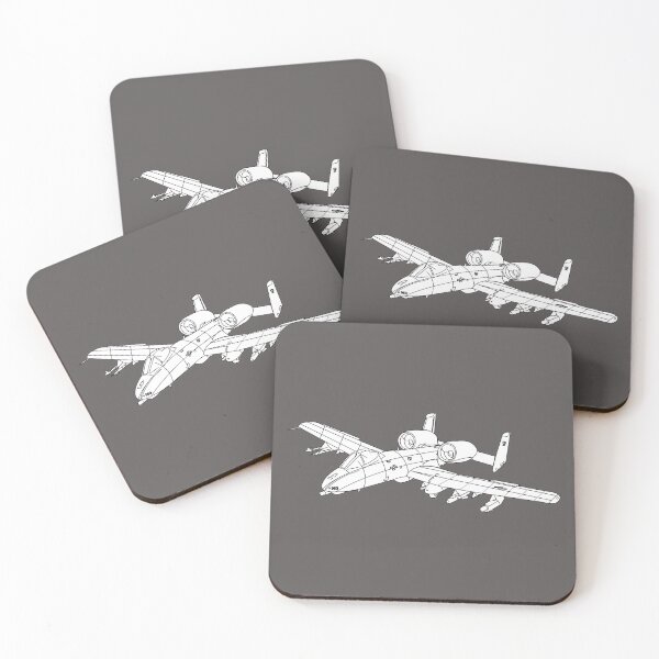 Item preview, Aircraft - A10 - Front - Top - Oblique - LA X 300 designed and sold by Military Insignia Products.