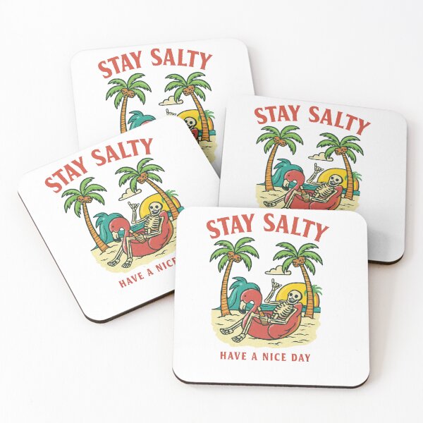 Item preview, Stay Salty – Skeleton Beach Vibes – Halloween Classic T-Shirt designed and sold by inkfluenceart.