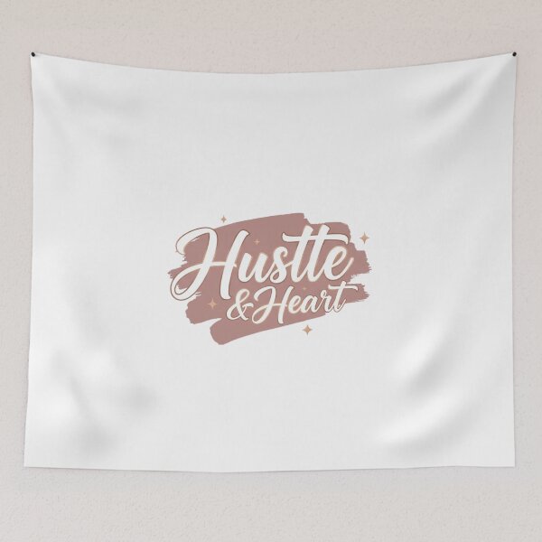Item preview, Hustle & Heart Inspirational Quote Sticker – Vibrant Gradient Design designed and sold by Happyfreedom.