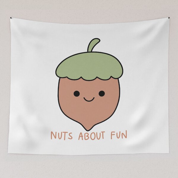Item preview, Nuts About Fun Kawaii Acorn Pun designed and sold by DD Draw.