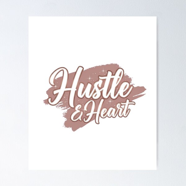 Item preview, Hustle & Heart Inspirational Quote Sticker – Vibrant Gradient Design designed and sold by Happyfreedom.
