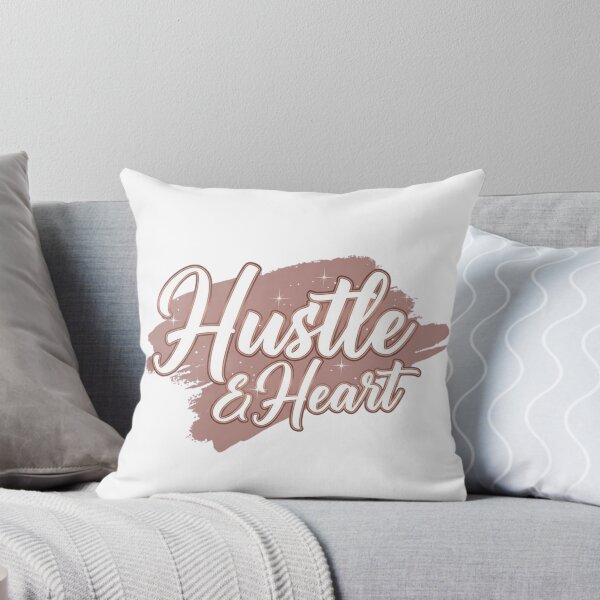 Artikelvorschau, Hustle & Heart Inspirierender Zitat-Aufkleber – Lebendiges Farbverlaufsdesign entworfen und verkauft von Happyfreedom.