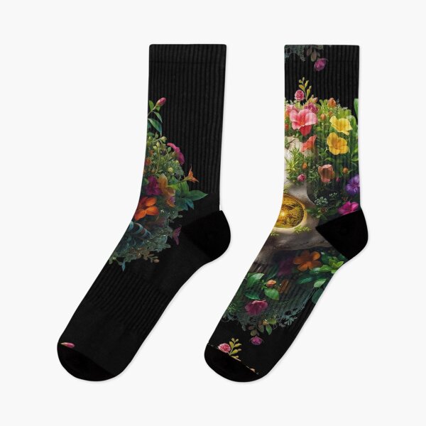 Item preview, Calavera Floral – Huesos y Plantas Místicas designed and sold by HT-Creative.