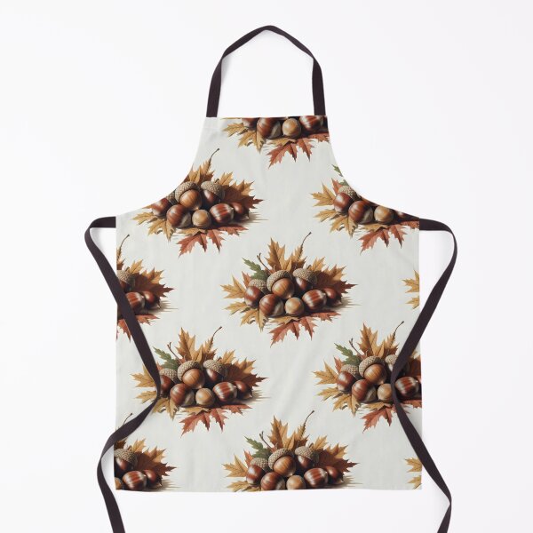 Item preview, Golden and Reddish-Brown Leaves with Acorn Accents designed and sold by SplashTastic.