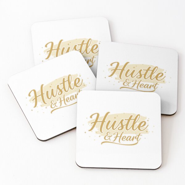 Item preview, Hustle & Heart Inspirational Quote Sticker – Vibrant Gradient Design designed and sold by Happyfreedom.