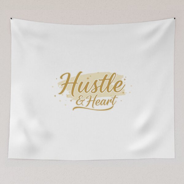 Item preview, Hustle & Heart Inspirational Quote Sticker – Vibrant Gradient Design designed and sold by Happyfreedom.