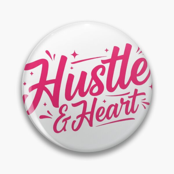 Item preview,  Hustle & Heart Inspirational Quote Sticker – Vibrant Gradient Design designed and sold by Happyfreedom.