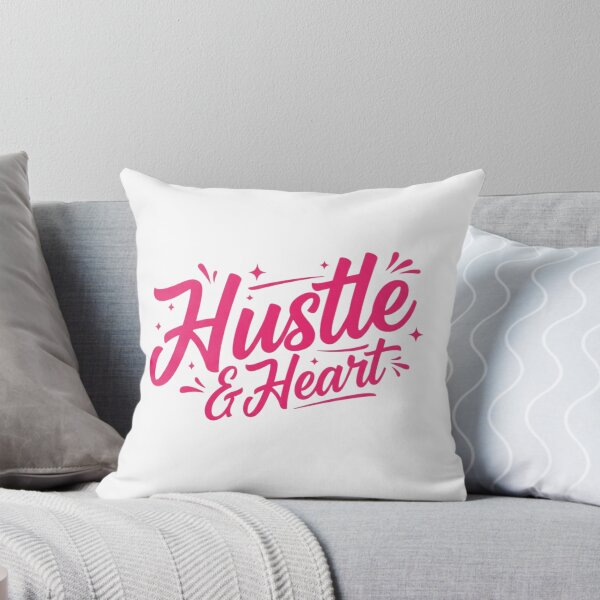 Artikelvorschau, Hustle & Heart Inspirierender Zitat-Aufkleber – Lebendiges Farbverlaufsdesign entworfen und verkauft von Happyfreedom.