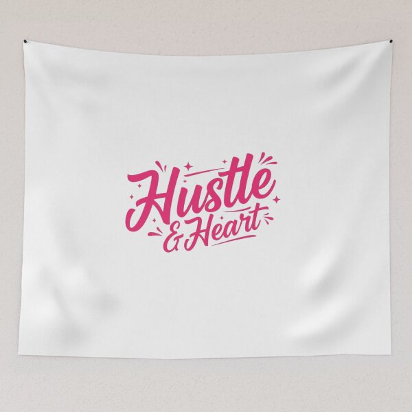 Item preview,  Hustle & Heart Inspirational Quote Sticker – Vibrant Gradient Design designed and sold by Happyfreedom.