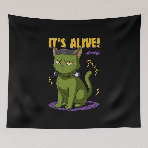 Item preview, Monster Cat – Funny Halloween Frankenstein Kitty designed and sold by 3amclub.