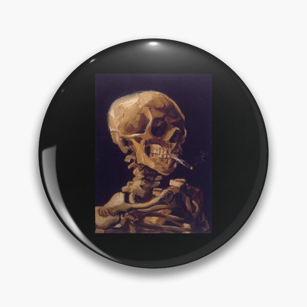 Item preview, Vincent Van Gogh's Skull with a Burning Cigarette designed and sold by Rosestorling.