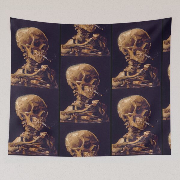 Item preview, Vincent Van Gogh's Skull with a Burning Cigarette designed and sold by Rosestorling.