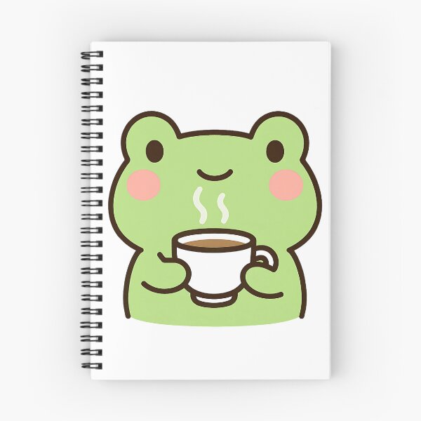 Item preview, Cute Frog Sipping Coffee | Kawaii Frog  designed and sold by stylishdzign.