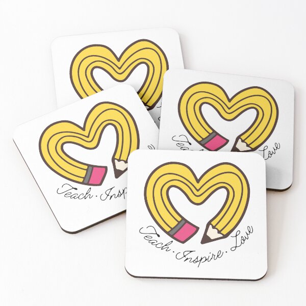 Item preview, Teach Inspire Love | Teacher's Day Appreciation | Back to School  designed and sold by Sketchbook Studio by Aqsaa.