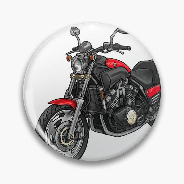 Item preview, Yamaha V-Max 1200 1988 (Apple Red) for Motorcycle Riders designed and sold by MotoApparelHub.