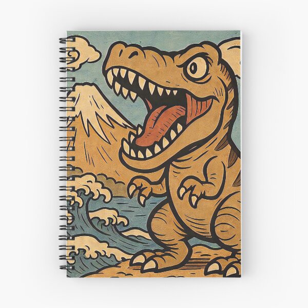 Item preview, Retro Dino Wave by Mount Fuji designed and sold by WaGlobal.