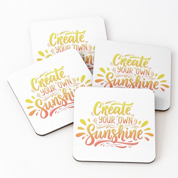 Item preview, "Create your own sunshine" Inspirational Motivational Quote Design designed and sold by SLDavincy.