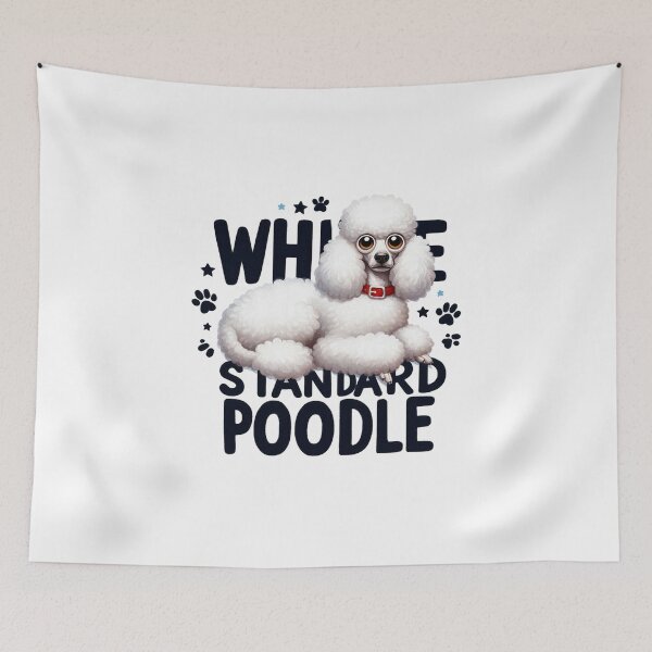 Item preview, White Standard Poodle Puppy designed and sold by clintang.
