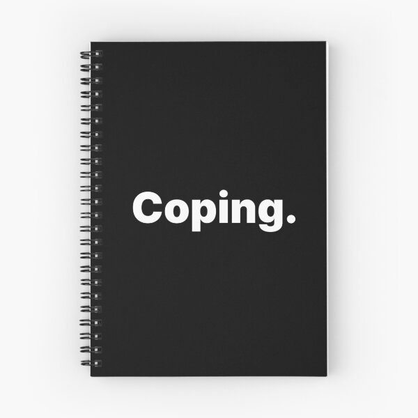 Item preview, Coping | White Text designed and sold by ThingsOnTees.