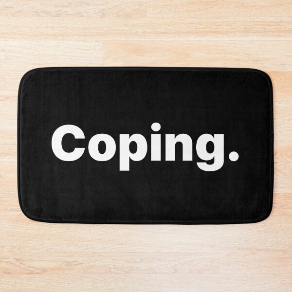 Item preview, Coping | White Text designed and sold by ThingsOnTees.