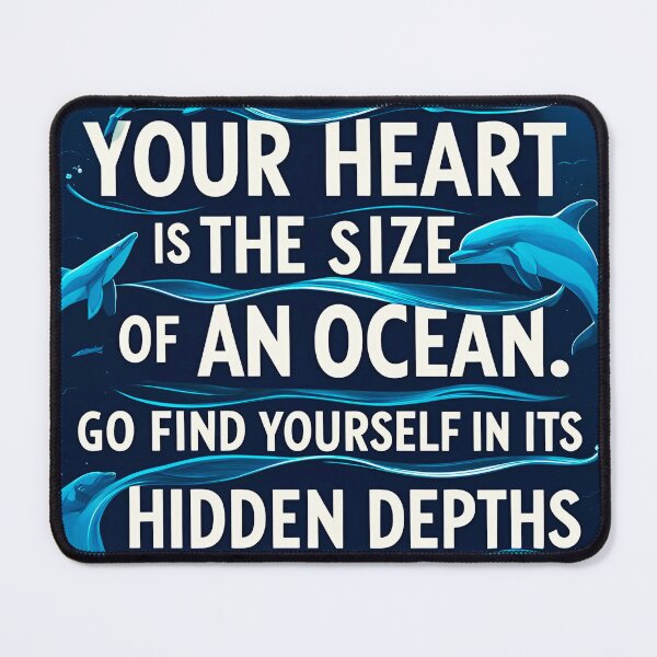 Item preview, Your heart is the size of an ocean. Go find yourself in its hidden depths 31 designed and sold by Tom-Johnson.